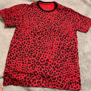 Red leopard tee true religion